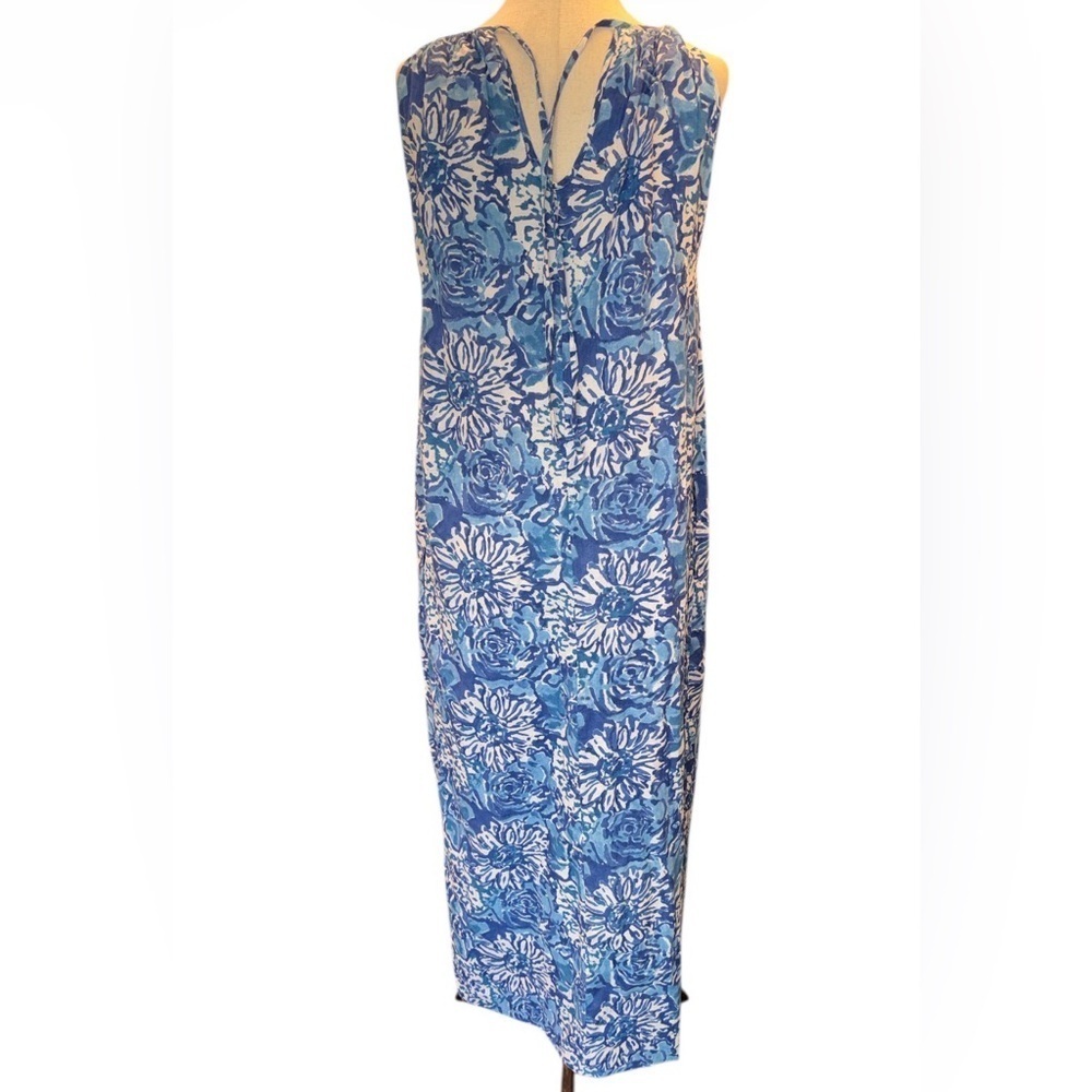 Fitzroy & Willa NWT Blue Floral Maxi Dress - Picture 2 of 3